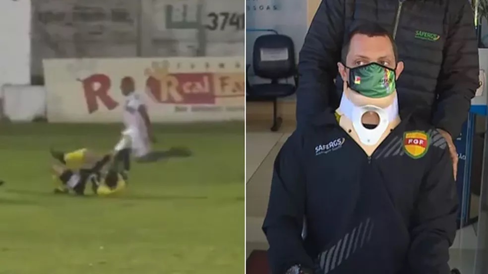 Árbitro agredido durante jogo 